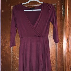 Forever 21 brand maroon dress